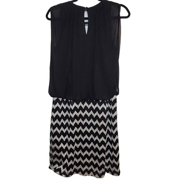 Perceptions Sleeveless Dress Sheer Chiffon Tank 
Dress Sequence Women's Size 10 - Picture 3 of 8